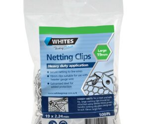 MASPRO NETTING CLIPS 19X2.24MM 500PK