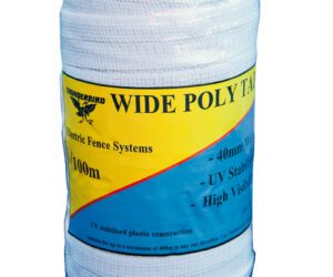 POLYTAPE 40MM WIDE 100M WHITE