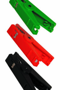 RED PLASTIC FENCE CLIP