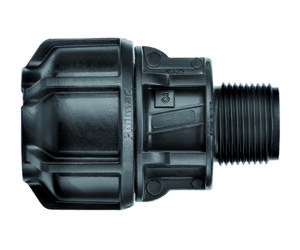 METRIC END CONNECTOR POLY X MI BSP 16MM X 1/2"