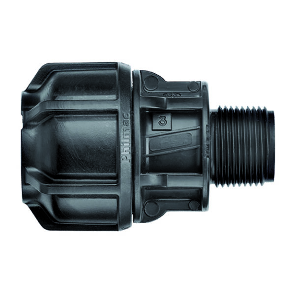 METRIC END CONNECTOR POLY X MI BSP 16MM X 1/2"