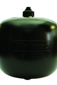 8" PLASTIC FLOAT BLACK 3/8" BSB THREAD