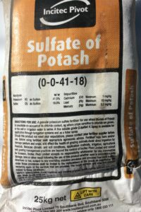 SULPHATE OF POTASH 25KG