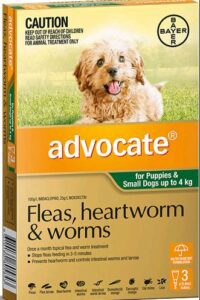 ADVOCATE PUPPIES/SMALL DOG UP TO 4KG 3PK
