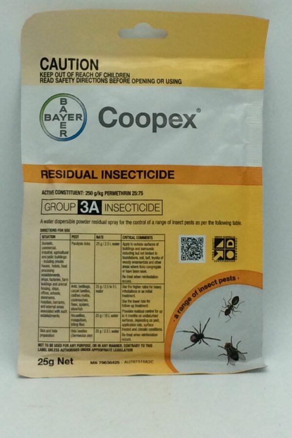 COOPEX RI RESIDUAL INSECTICIDE 25GM SC
