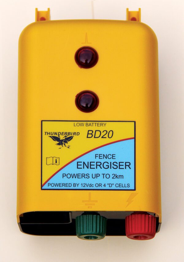 THUNDERBIRD BATTERY & 4 X D CELL ENERGISER 2KM BD22