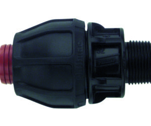 RURAL END CONNECTOR POLY X MI BSP 1 1/4"