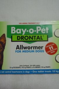 DRONTAL TABLET MEDIUM DOGS 5 X 10KG