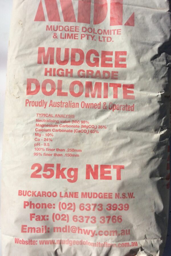 MUDGEE DOLOMITE 25KG