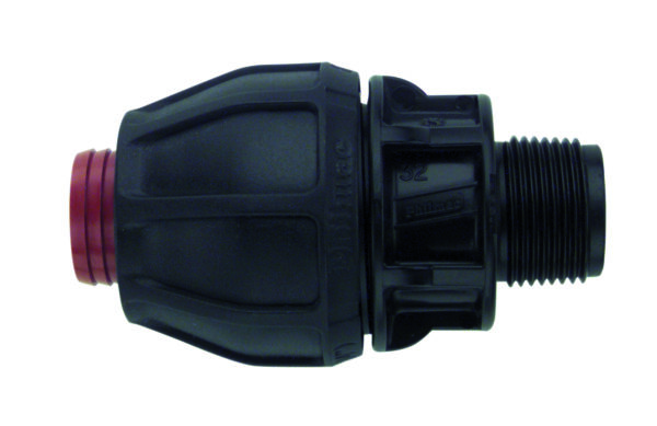 RURAL END CONNECTOR POLY X MI BSP 2"