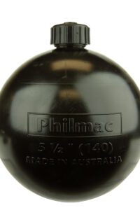 5 1/2" PLASTIC FLOAT BLACK 5/16" THREAD
