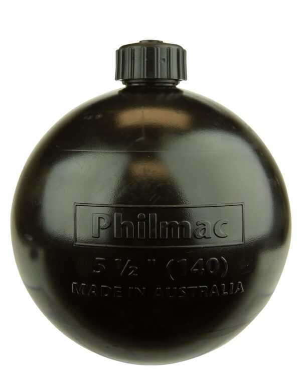 5 1/2" PLASTIC FLOAT BLACK 5/16" THREAD