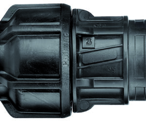 METRIC END CONNECTOR POLY X FI BSP 20MM X 3/4"