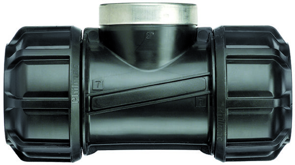 METRIC TEE POLY X POLY X FI BSP 25MM X 1"