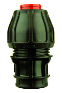 RURAL END CONNECTOR POLY X FI BSP 1 1/4"