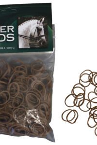 MANE BRAID RUBBER BANDS 500PK BROWN
