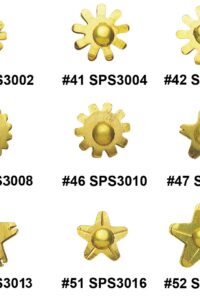BRASS SPUR ROWELS #43 1.1/16"