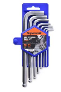 HEX KEY LONG BALL METRIC 10PC SET
