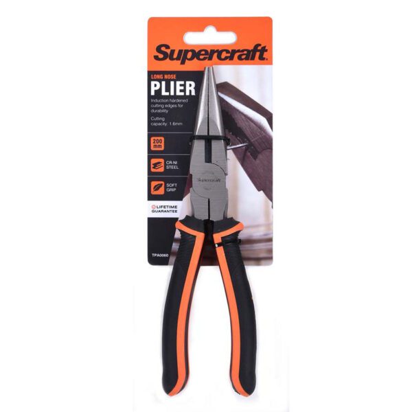 SUPERCRAFT LONG NOSE PLIER 200MM