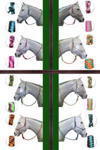 FORT WORTH ROPE HALTER 10' LEAD ALL COLOURS