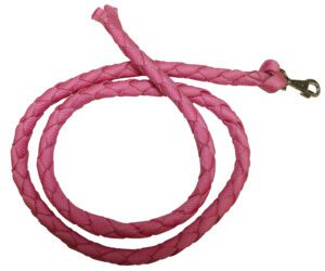 HAND BRAIDED POLY LEAD 1.8M PINK