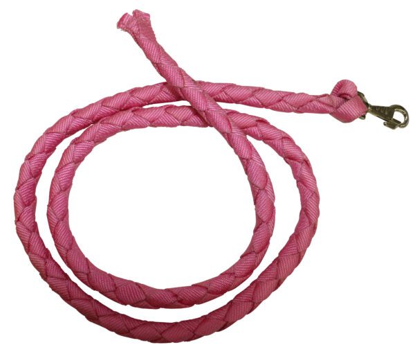 HAND BRAIDED POLY LEAD 1.8M PINK
