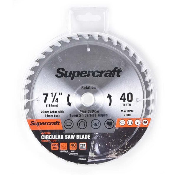 SAW TCT 184mm/7-1/4 x 40t S/C