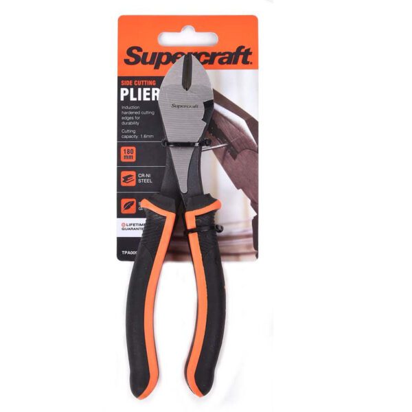SUPERCRAFT SIDE CUTTING PLIER 180MM