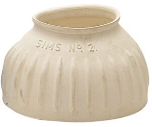 SIMS RIBBED BELL BOOTS WHITE SIZE 2