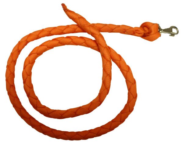 HAND BRAIDED POLY LEAD 1.8M ORANGE