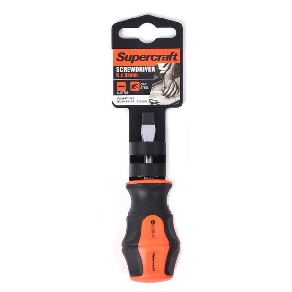 S/DRIVER SLOT 6X38MM S/C