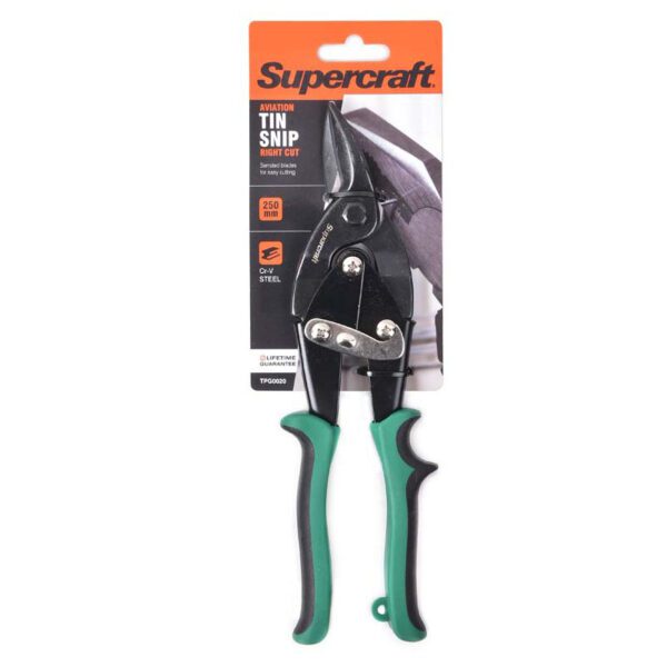 SUPERCRAFT AVIATION TIN SNIP RIGHT GREEN