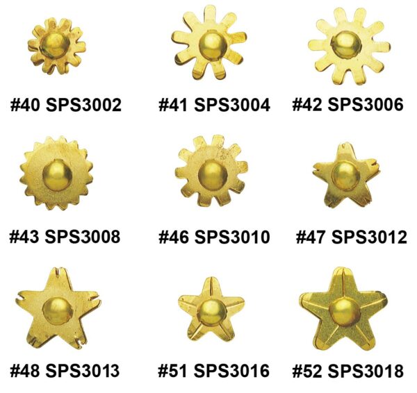 BRASS SPUR ROWELS #46 1.1/16"