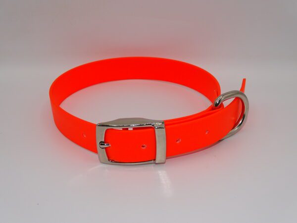DOG COLLAR N/P LARGE 45-55CM FLURO ORANGE