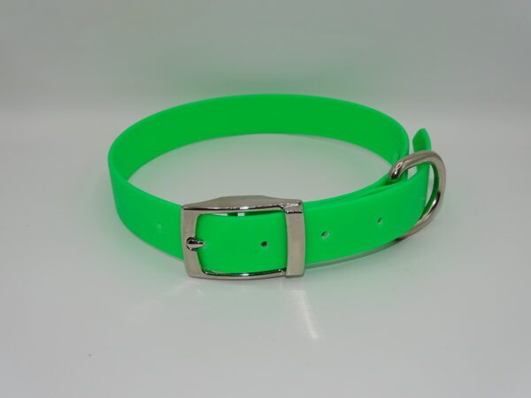DOG COLLAR N/P LARGE 45-55CM FLURO GREEN