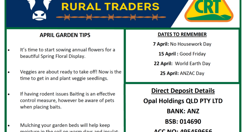 April newsletter