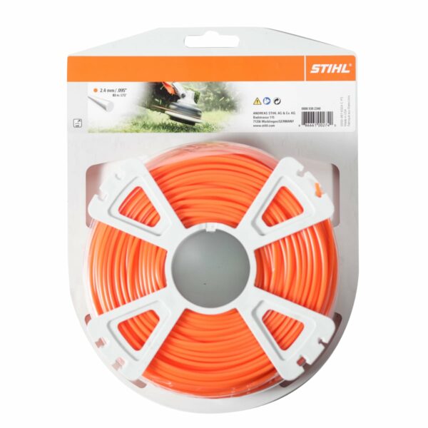 Orange Nylon Line 2.4mm x 83m