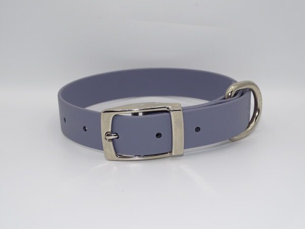 DOG COLLAR N/P MEDIUM 35-45CM GREY