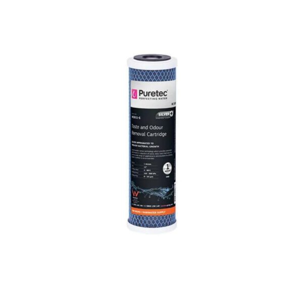 MC011-S SILVER CARBON CATRIDGE 1 MICRON