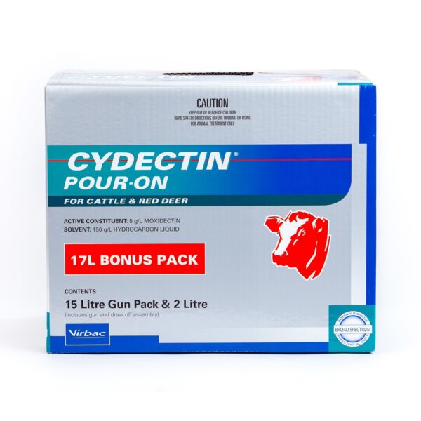 CYDECTIN POUR ON 17L GUN PACK