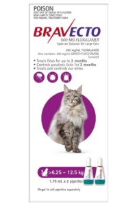 BRAVECTO SPOT ON CAT 6.25-12.5KG (PURPLE)